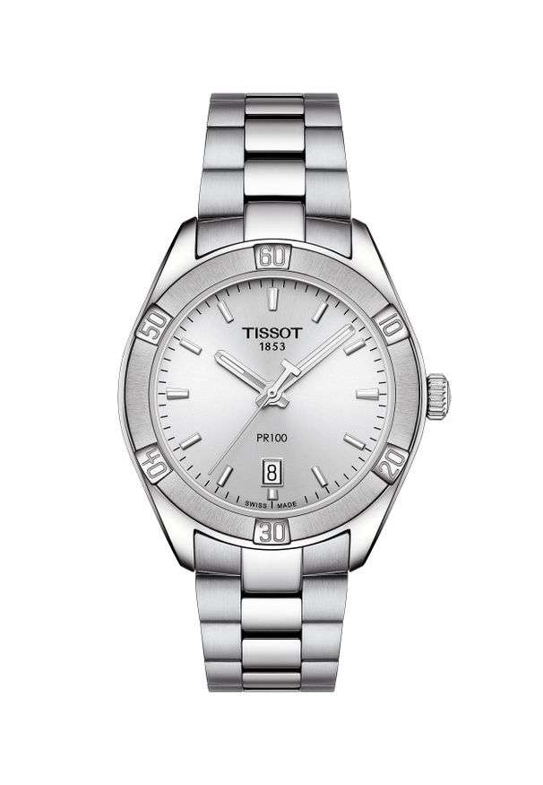 Zegarek Damski TISSOT PR 100 Sport Chic T-CLASSIC T101.910.11.031.00. Materiał: materiał. Styl: sportowy