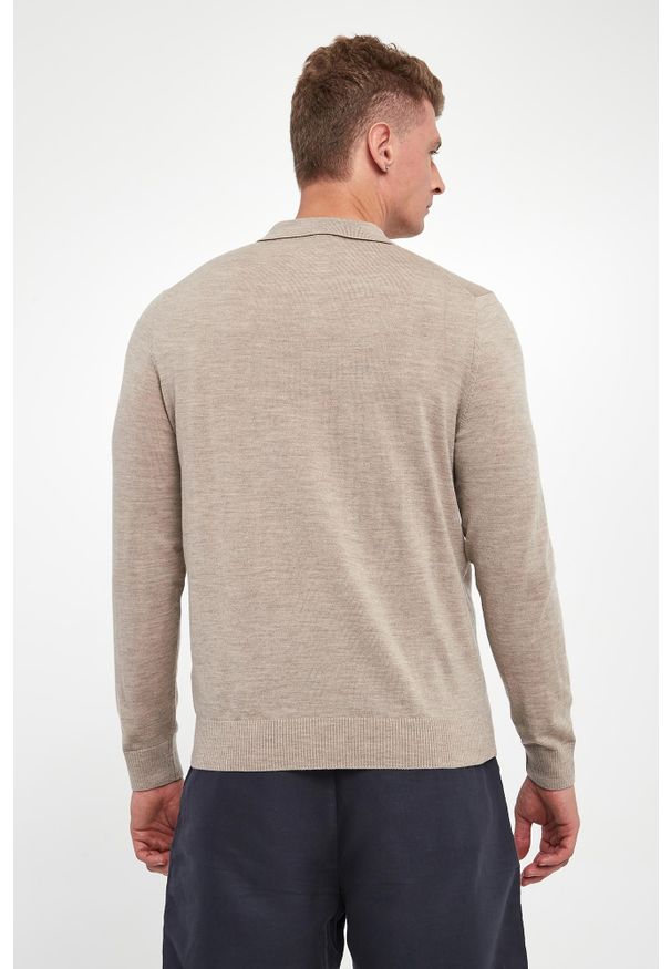 Sweter męski z wełny dziewiczej Dondor JOOP!. Materiał: wełna