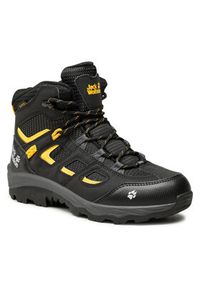 Jack Wolfskin Trekkingi Vojo Texapore Mid K 4042181 Czarny. Kolor: czarny. Materiał: skóra. Sport: turystyka piesza