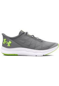 Buty do biegania chłopięce Under Armour UA Bgs Speed Swift - szare. Kolor: szary. Materiał: guma. Szerokość cholewki: normalna