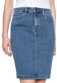 Lee - LEE PENCIL SKIRT CLEAN PLAY L38GKJZH 112108176. Materiał: jeans. Wzór: jednolity #8