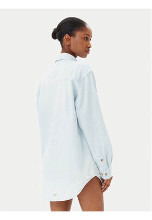 One Teaspoon Koszula jeansowa Everyday Chambray 24864 Błękitny Regular Fit. Kolor: niebieski. Materiał: bawełna