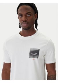 Hugo - HUGO T-Shirt Deyss 50553755 Beżowy Regular Fit. Kolor: beżowy. Materiał: bawełna #3