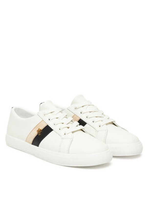 Lauren Ralph Lauren - LAUREN RALPH LAUREN Sneakersy Janson II 802979187001 Biały. Kolor: biały. Materiał: skóra