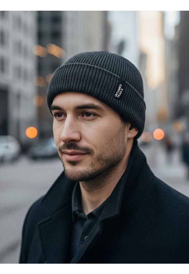 Sinsay - Czapka beanie - szary. Kolor: szary