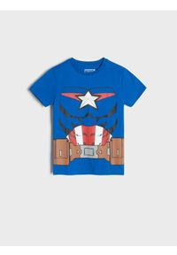 Sinsay - Koszulka Marvel - mid blue. Materiał: bawełna. Wzór: motyw z bajki #1