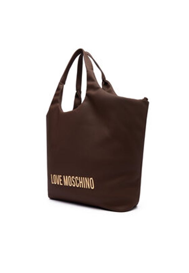 Love Moschino - LOVE MOSCHINO Torebka JC4396PP0NKD031A Brązowy. Kolor: brązowy. Materiał: skórzane