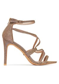 DeeZee Sandały F89725-88 Złoty. Kolor: złoty. Materiał: materiał #1