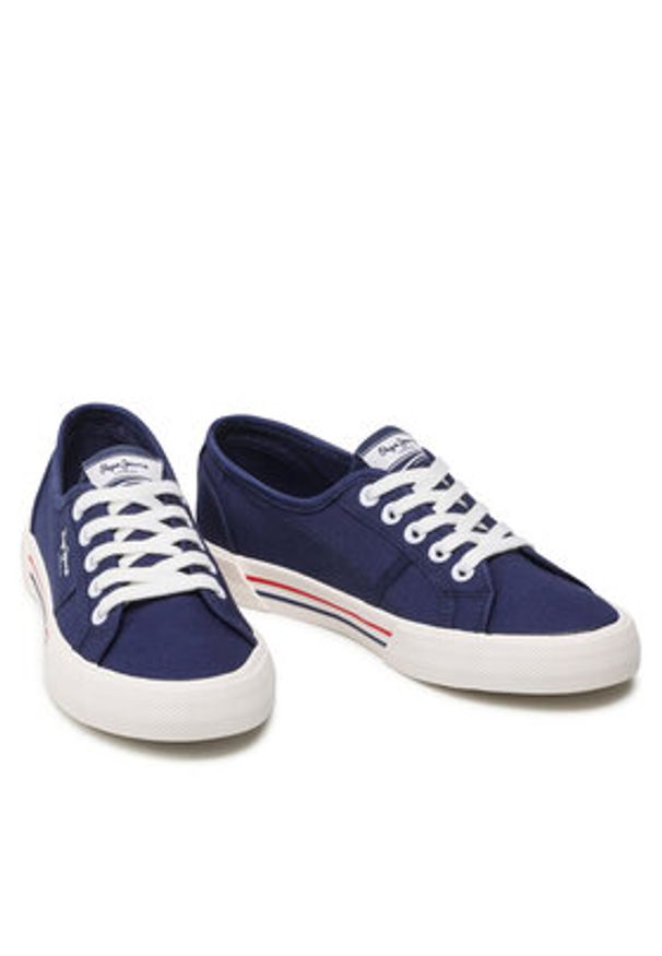 Pepe Jeans Tenisówki Brady W Basic PLS31287 Granatowy. Kolor: niebieski. Materiał: materiał