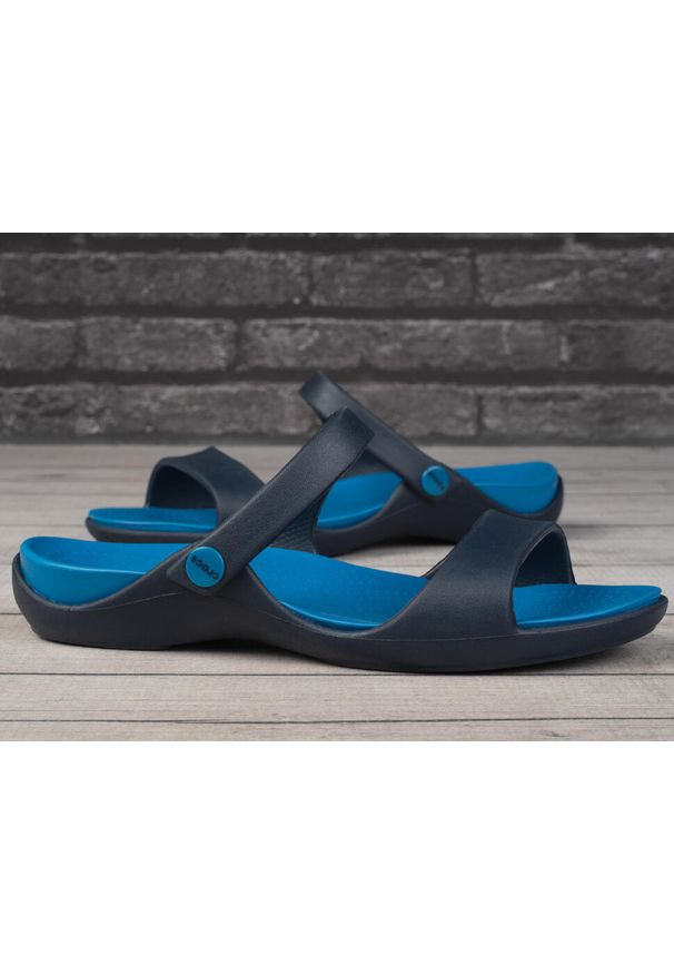 Klapki dmaskie basenowe Crocs Crocs CLEO V. Kolor: niebieski