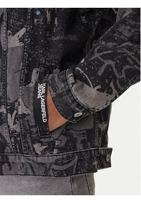 Karl Lagerfeld Jeans Kurtka jeansowa B1M14033 Szary Regular Fit. Kolor: szary. Materiał: bawełna #5