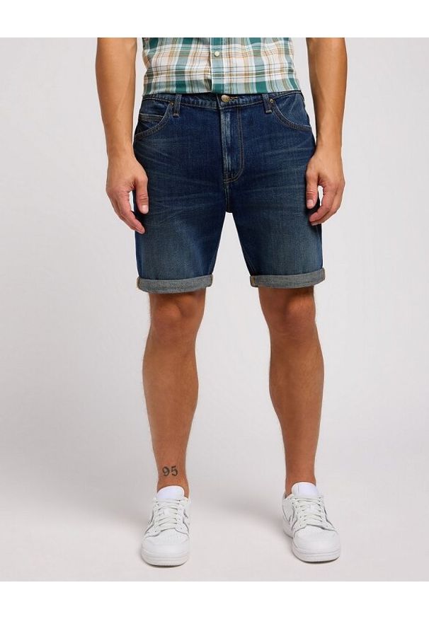 Lee - LEE RIDER SHORT MĘSKIE SZORTY KRÓTKIE SPODENKI JEANSOWE CAMP FIRE 112349233 L73F016065. Materiał: jeans. Długość: krótkie