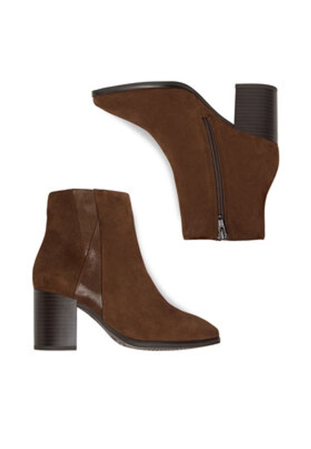 Lasocki Botki CEO-WB-GIOIA-54 Brązowy. Kolor: brązowy. Materiał: skóra, zamsz