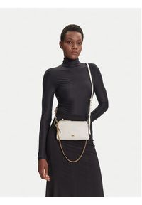 Pinko - PINKO Torebka Double Mini Al 25-26 PLTT 105359 A0QO Biały. Kolor: biały. Materiał: skórzane #4