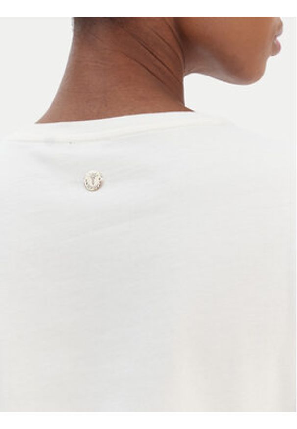 JOOP! T-Shirt Tanna 30100842 Écru Regular Fit. Kolor: kremowy. Materiał: bawełna