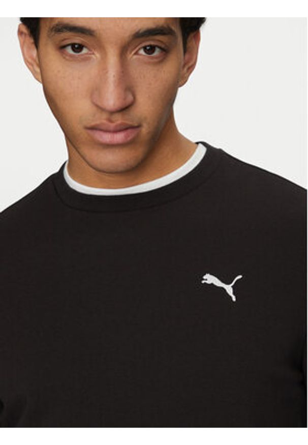 Puma Bluza Ess 682568 Czarny Regular Fit. Kolor: czarny. Materiał: bawełna, syntetyk