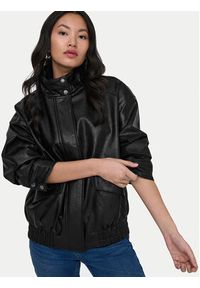 only - ONLY Kurtka z imitacji skóry Julia 15373024 Czarny Loose Fit. Kolor: czarny. Materiał: skóra #7