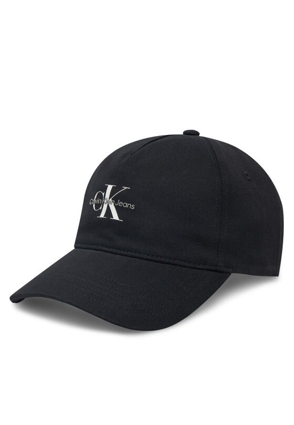 Calvin Klein Jeans Czapka z daszkiem Printed Monologo Cap LV04K5027G Czarny. Kolor: czarny. Materiał: bawełna