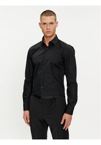 Hugo Koszula Koey 50513932 Czarny Slim Fit. Kolor: czarny. Materiał: bawełna #1