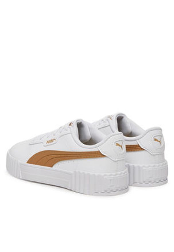 Puma Sneakersy Carina 3.0 Aqua Metallics 400722 02 Biały. Kolor: biały. Materiał: skóra