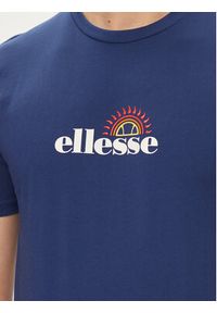 Ellesse T-Shirt Trea SHV20126 Granatowy Regular Fit. Kolor: niebieski. Materiał: bawełna #4