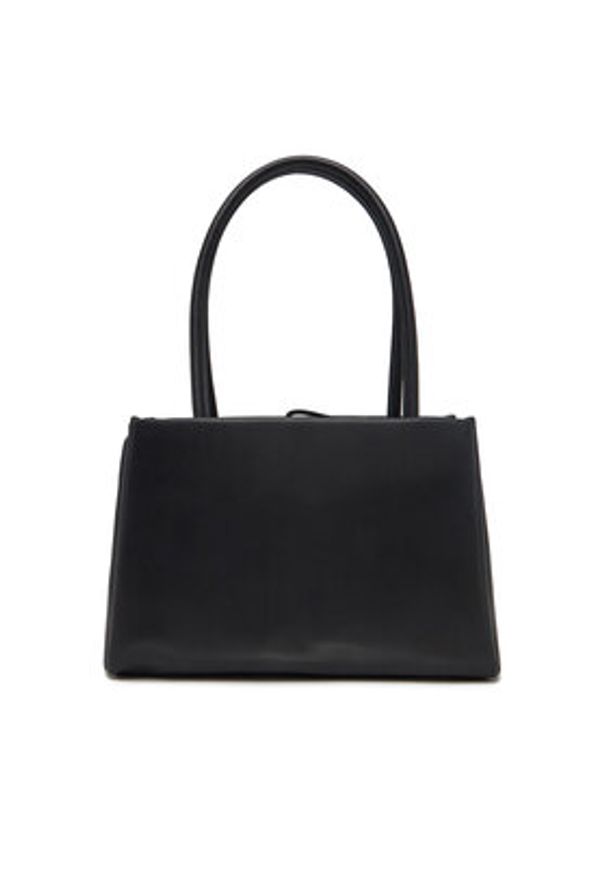 Tommy Jeans Torebka Tjw American Cool Med Tote AW0AW17297 Czarny. Kolor: czarny. Materiał: skórzane