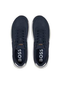 BOSS Sneakersy Titanium 50541882 Granatowy. Kolor: niebieski. Materiał: materiał