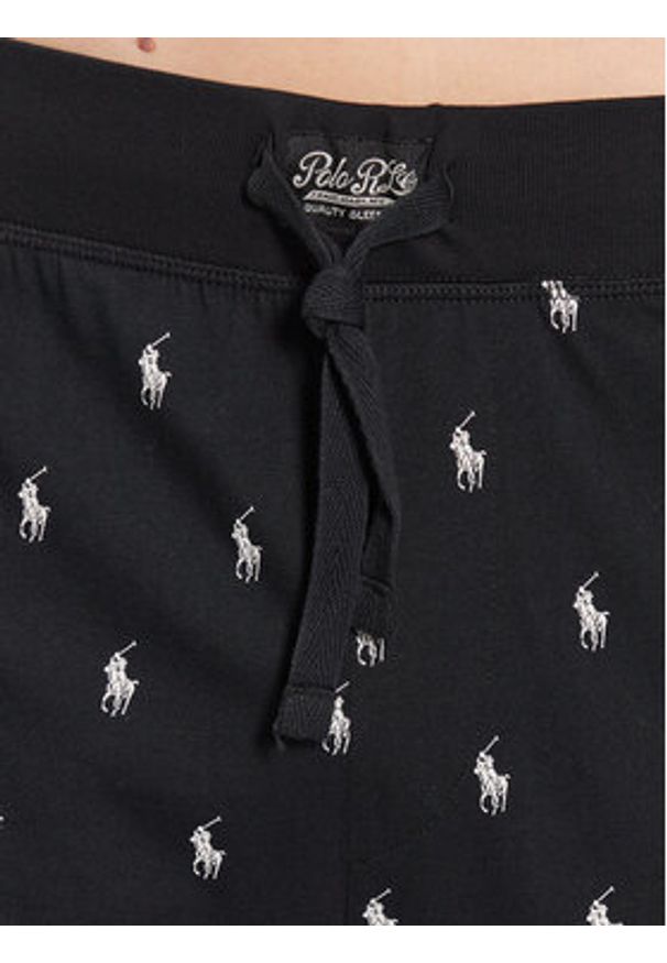 Polo Ralph Lauren Spodnie piżamowe 714899500001 Czarny Regular Fit. Kolor: czarny. Materiał: bawełna