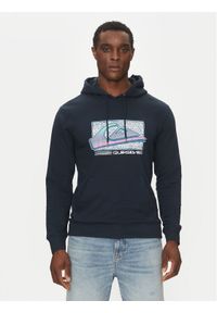 Quiksilver Bluza EQYFT05094 Granatowy Regular Fit. Kolor: niebieski. Materiał: bawełna #1