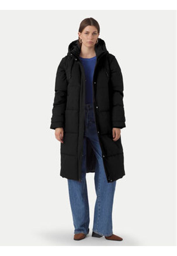 Vero Moda Płaszcz zimowy Margaret 10299498 Czarny Regular Fit. Kolor: czarny. Materiał: syntetyk. Sezon: zima