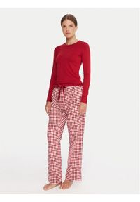 Hunkemöller Piżama 302780 Czerwony Regular Fit. Kolor: czerwony. Materiał: wiskoza