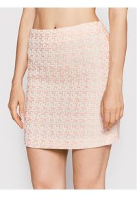 NA-KD Spódnica mini Tweed 1018-008589-0015-580 Różowy Regular Fit. Kolor: różowy. Materiał: syntetyk #1