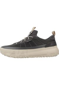 skechers - Kapcie SKECHERS REVO Szary. Kolor: szary. Materiał: tkanina, skóra