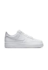 Buty do chodzenia męskie Nike Air Force 1 07. Zapięcie: sznurówki. Kolor: biały. Materiał: syntetyk, tkanina, skóra, materiał. Szerokość cholewki: normalna. Model: Nike Air Force. Sport: turystyka piesza