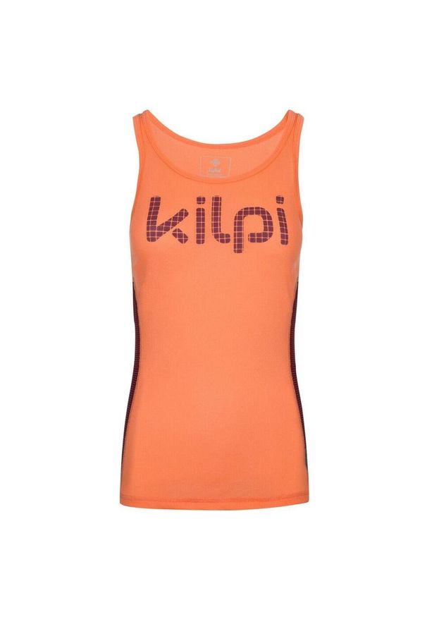 Damski tank top Kilpi Slinky. Kolor: różowy, wielokolorowy, pomarańczowy. Materiał: materiał. Sport: bieganie
