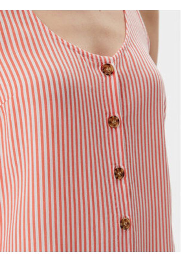 Vero Moda Top Bumpy 10325830 Czerwony Standard Fit. Kolor: czerwony. Materiał: wiskoza