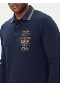 Aeronautica Militare Polo 252PO1896UP00173 Granatowy Regular Fit. Typ kołnierza: polo. Kolor: niebieski. Materiał: bawełna #5