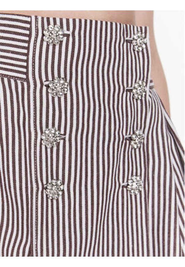 Custommade Spódnica trapezowa Rosalin 999474931 Brązowy Regular Fit. Kolor: brązowy. Materiał: bawełna