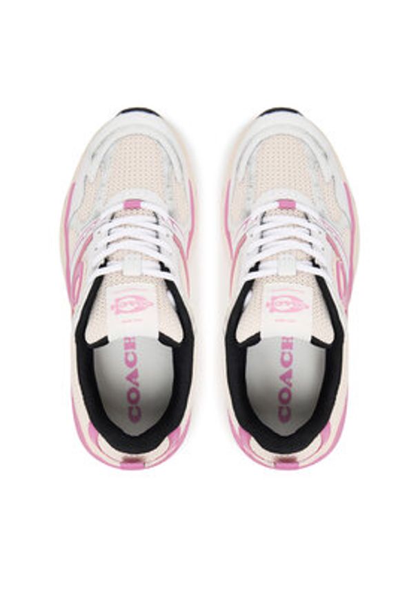 Coach Sneakersy Mesh CAQ29 Écru. Materiał: materiał