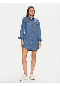 Tommy Jeans Sukienka jeansowa Western DW0DW19853 Niebieski Regular Fit. Kolor: niebieski. Materiał: lyocell, bawełna #2