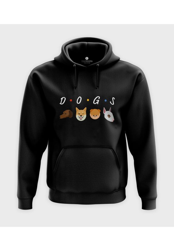 MegaKoszulki - Bluza z kapturem DOGS. Typ kołnierza: kaptur