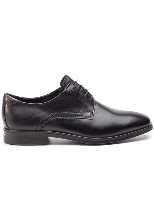 ecco - ECCO Półbuty Melbourne 62163450839 Czarny. Kolor: czarny. Materiał: skóra
