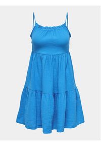 only - ONLY Sukienka letnia Thyra 15317781 Niebieski Regular Fit. Kolor: niebieski. Materiał: bawełna. Sezon: lato #7