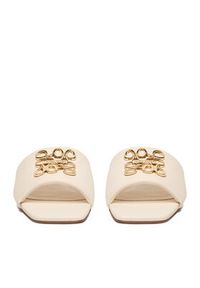 Nine West Klapki CEO-SMRL393663-02 Écru. Kolor: kremowy. Materiał: materiał #4