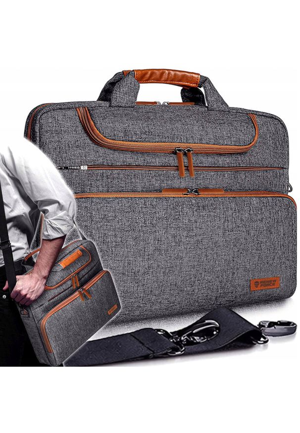 Retoo - Torba Na Laptopa 15,6" Pokrowiec Etui Na Dokumenty Do Pracy Materiałowa. Materiał: materiał