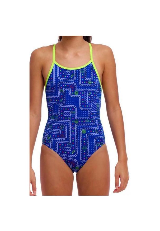 Strój kąpielowy jednoczęściowy FUNKITA Much Munchies - dziewczęcy. Kolor: niebieski