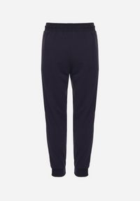 Born2be - Granatowe Spodnie Dresowe ze Ściągaczami z Bawełną Paladira. Kolor: niebieski. Materiał: bawełna, dresówka #3