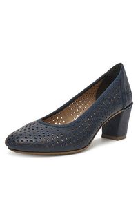 Rieker Czółenka CEO-41057-14 Granatowy. Kolor: niebieski. Materiał: materiał #6