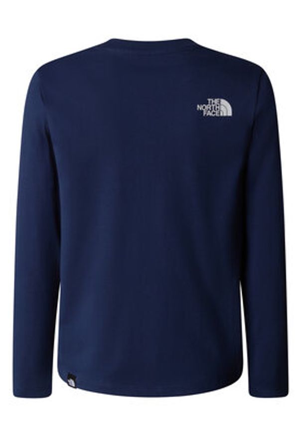 The North Face Bluzka Easy NF0A89J2 Granatowy Regular Fit. Kolor: niebieski. Materiał: bawełna