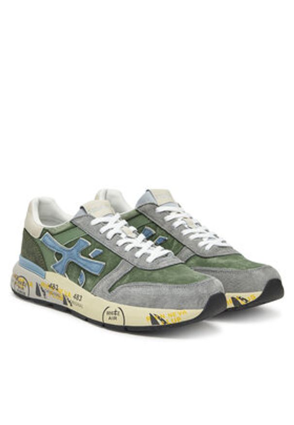 Premiata Sneakersy Mick Var 7216 Zielony. Kolor: zielony. Materiał: materiał